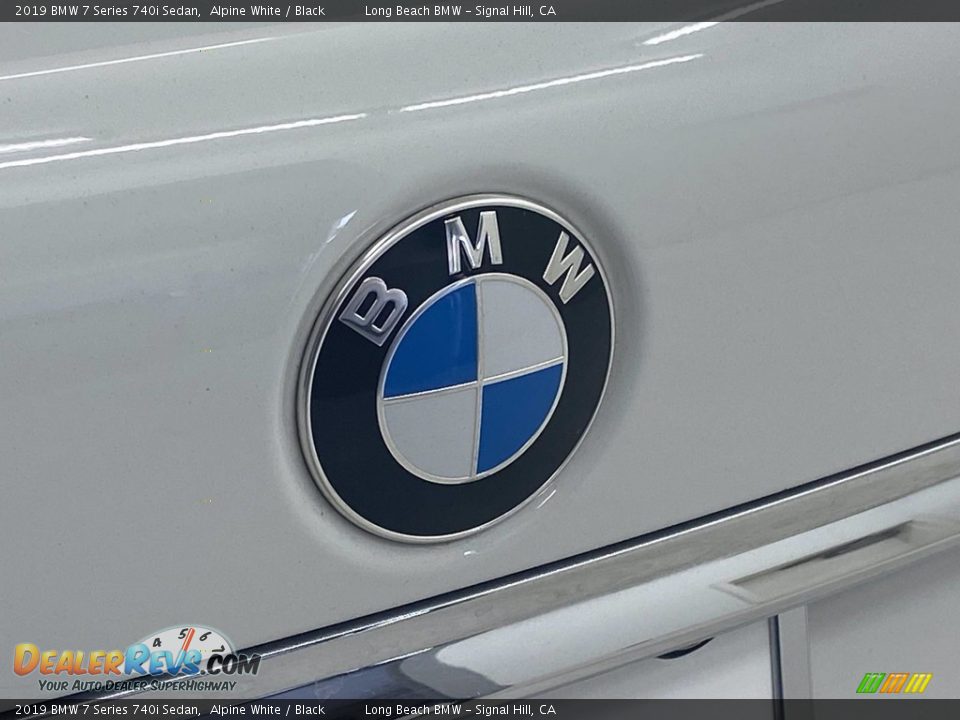 2019 BMW 7 Series 740i Sedan Alpine White / Black Photo #9