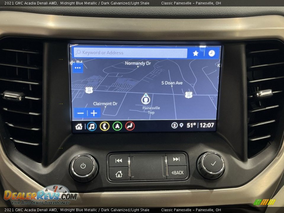 Navigation of 2021 GMC Acadia Denali AWD Photo #14