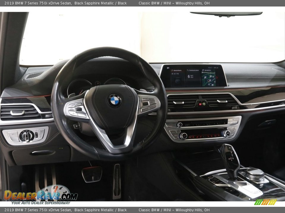 2019 BMW 7 Series 750i xDrive Sedan Black Sapphire Metallic / Black Photo #6