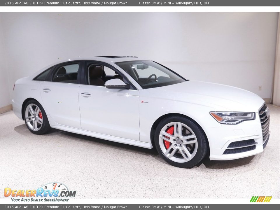 2016 Audi A6 3.0 TFSI Premium Plus quattro Ibis White / Nougat Brown Photo #1