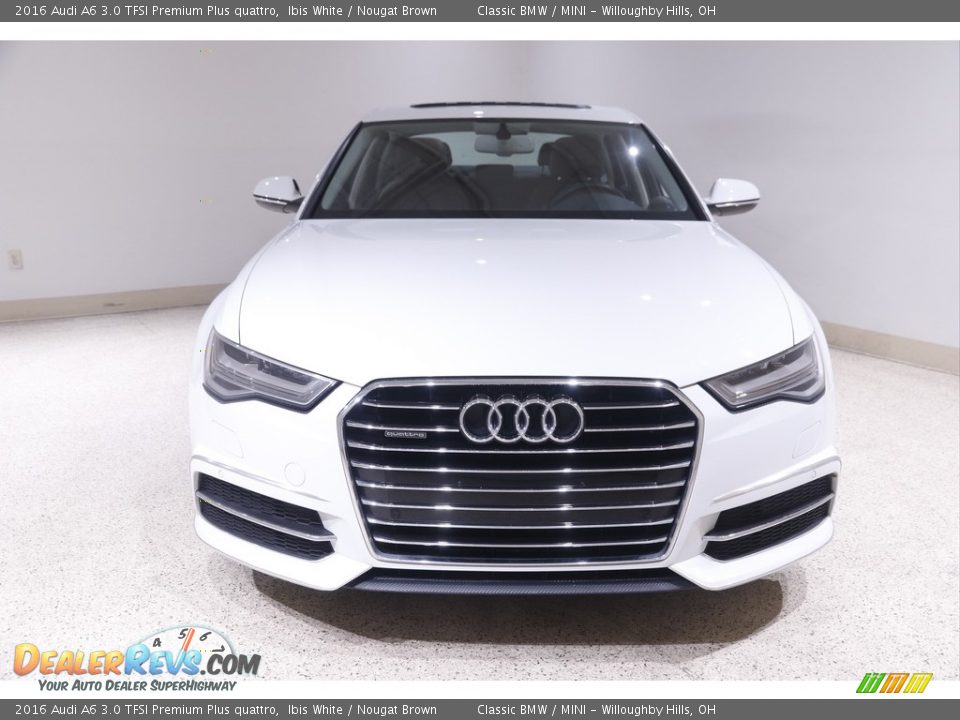 2016 Audi A6 3.0 TFSI Premium Plus quattro Ibis White / Nougat Brown Photo #2