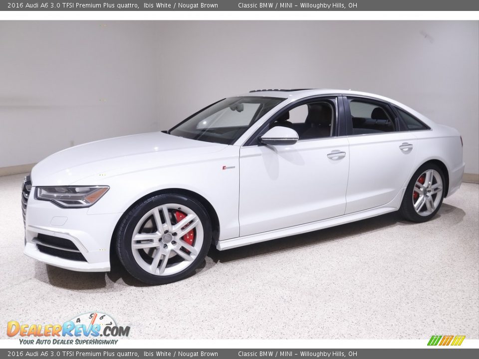 2016 Audi A6 3.0 TFSI Premium Plus quattro Ibis White / Nougat Brown Photo #3