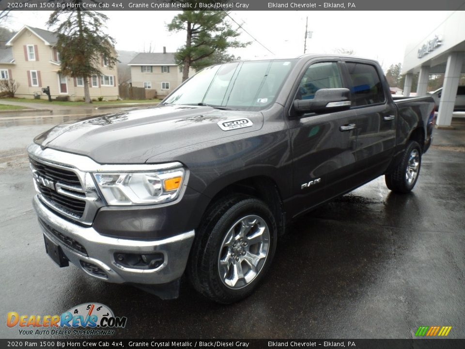 2020 Ram 1500 Big Horn Crew Cab 4x4 Granite Crystal Metallic / Black/Diesel Gray Photo #1