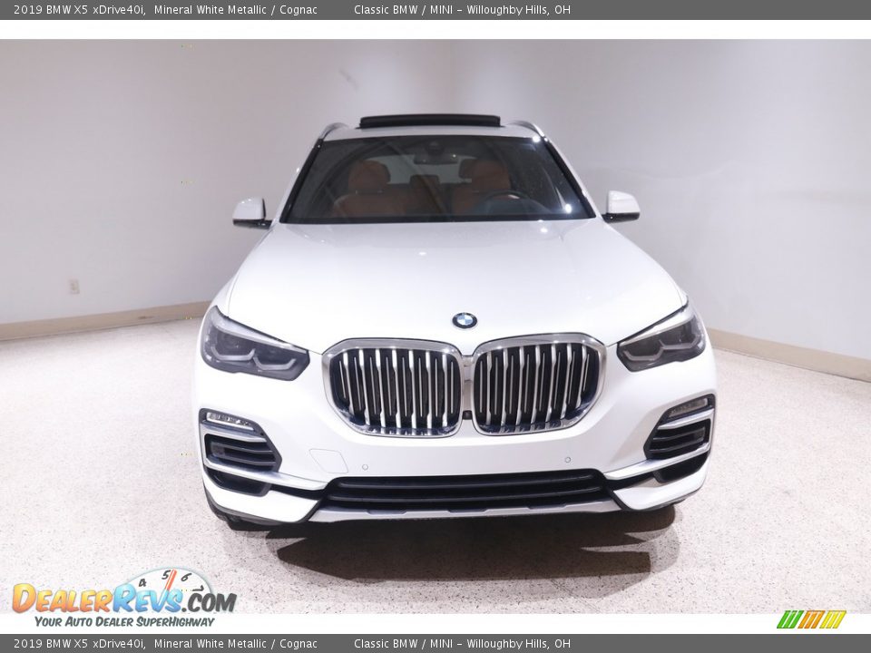 2019 BMW X5 xDrive40i Mineral White Metallic / Cognac Photo #2