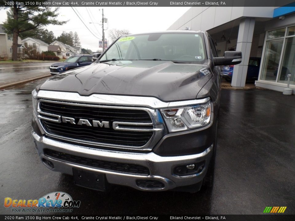 2020 Ram 1500 Big Horn Crew Cab 4x4 Granite Crystal Metallic / Black/Diesel Gray Photo #2
