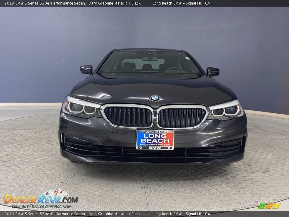 2019 BMW 5 Series 530e iPerformance Sedan Dark Graphite Metallic / Black Photo #2