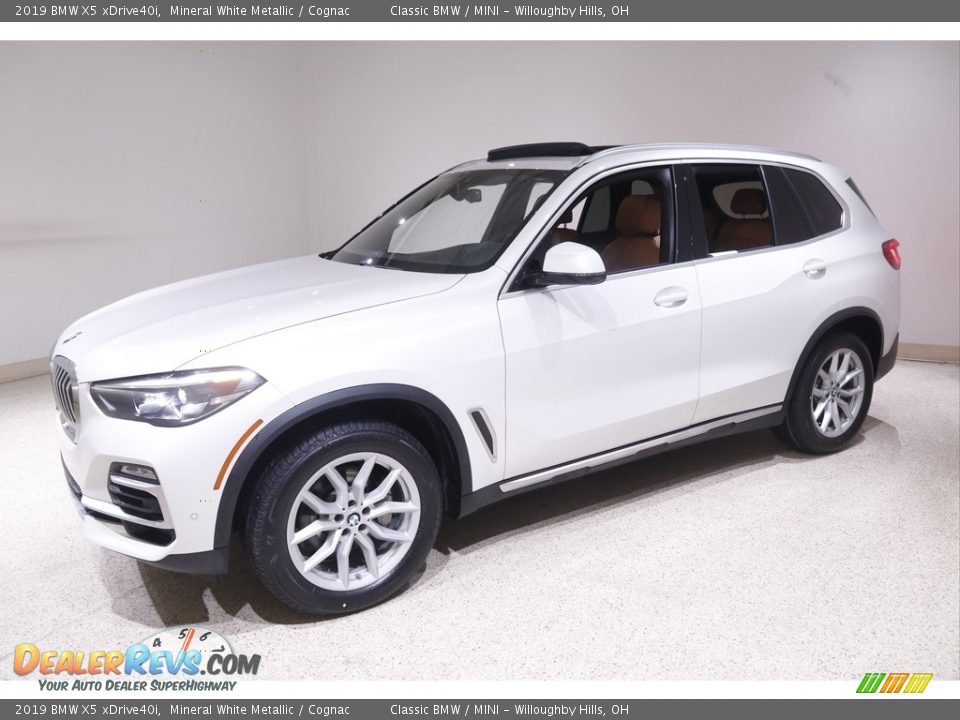 2019 BMW X5 xDrive40i Mineral White Metallic / Cognac Photo #3