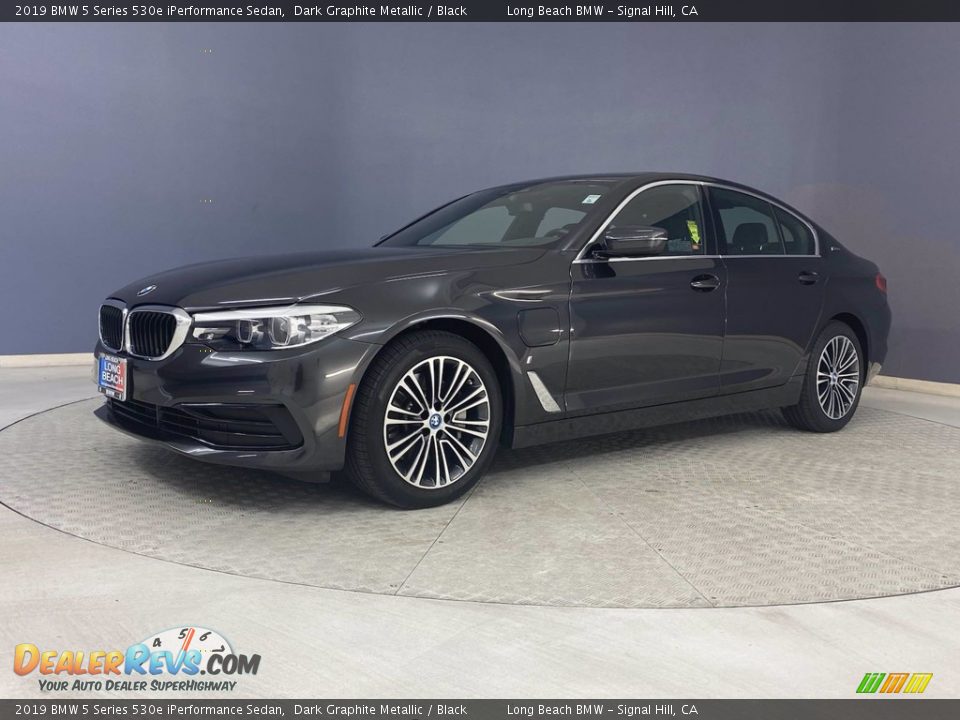 2019 BMW 5 Series 530e iPerformance Sedan Dark Graphite Metallic / Black Photo #3