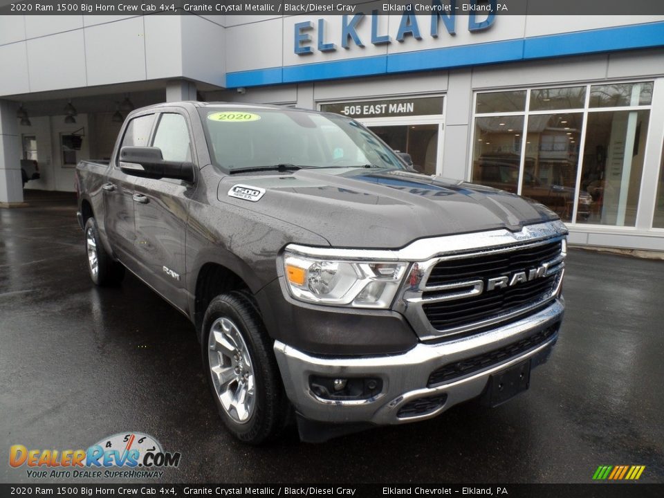 2020 Ram 1500 Big Horn Crew Cab 4x4 Granite Crystal Metallic / Black/Diesel Gray Photo #4