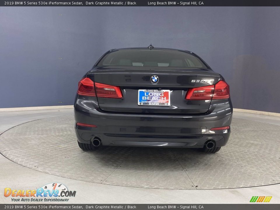 2019 BMW 5 Series 530e iPerformance Sedan Dark Graphite Metallic / Black Photo #4