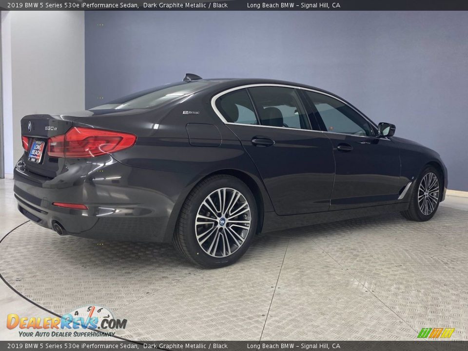 2019 BMW 5 Series 530e iPerformance Sedan Dark Graphite Metallic / Black Photo #5
