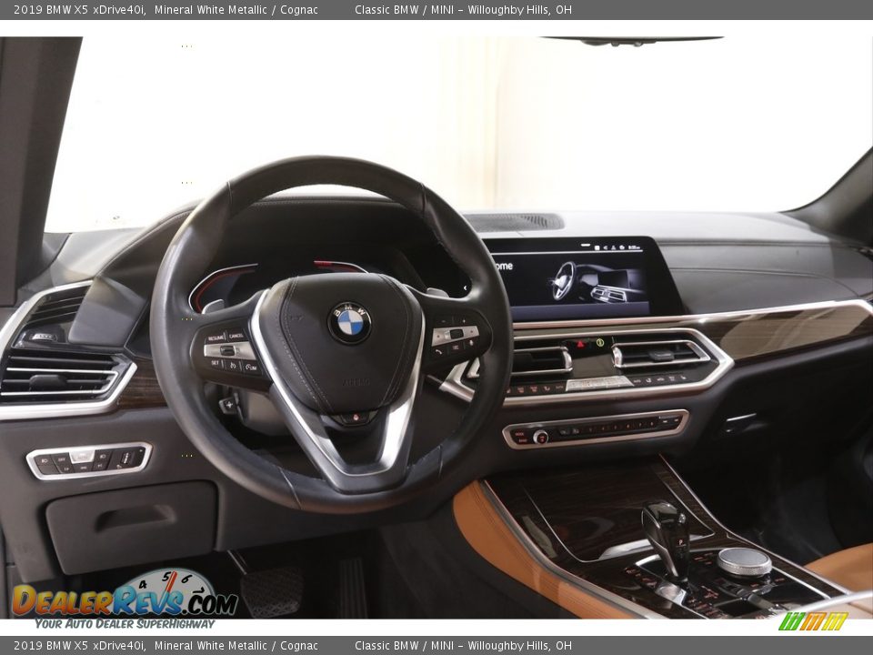 2019 BMW X5 xDrive40i Mineral White Metallic / Cognac Photo #6