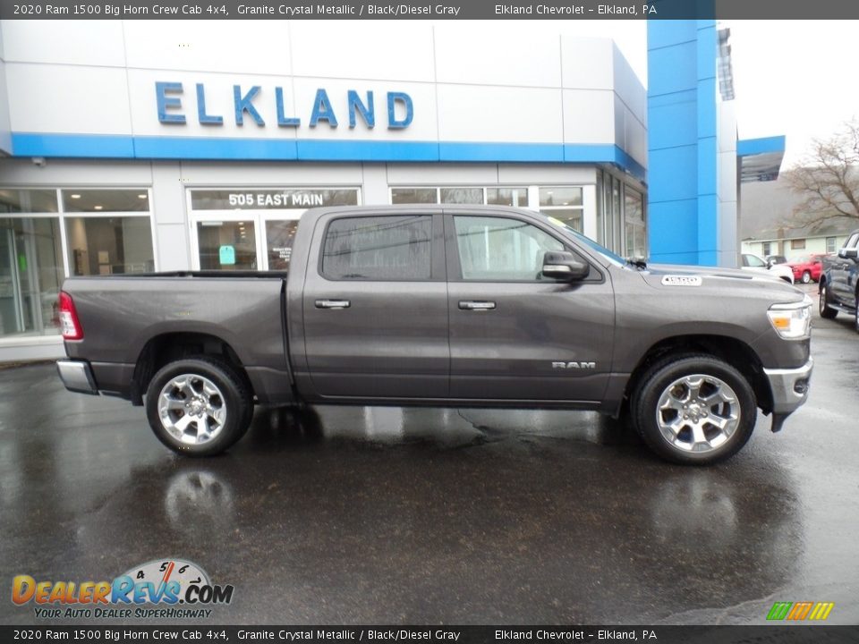 2020 Ram 1500 Big Horn Crew Cab 4x4 Granite Crystal Metallic / Black/Diesel Gray Photo #6