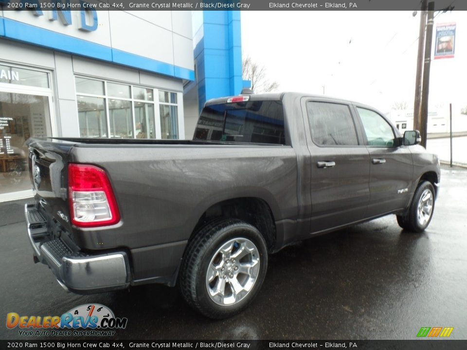 2020 Ram 1500 Big Horn Crew Cab 4x4 Granite Crystal Metallic / Black/Diesel Gray Photo #7