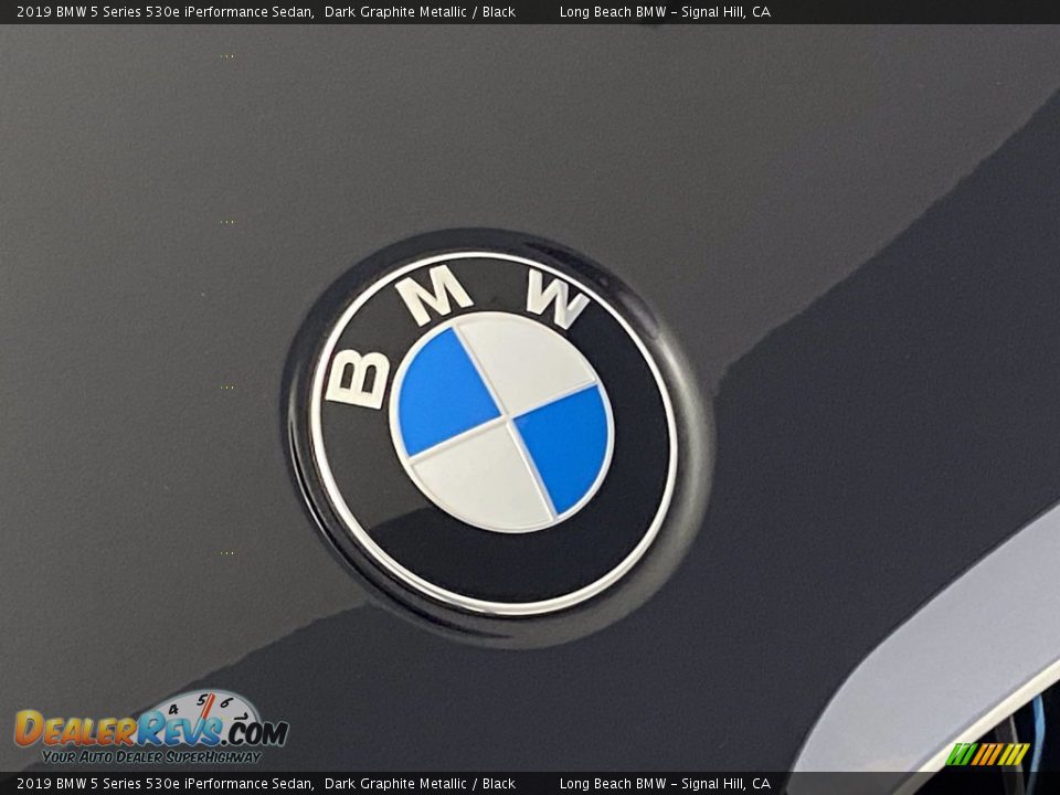 2019 BMW 5 Series 530e iPerformance Sedan Dark Graphite Metallic / Black Photo #7