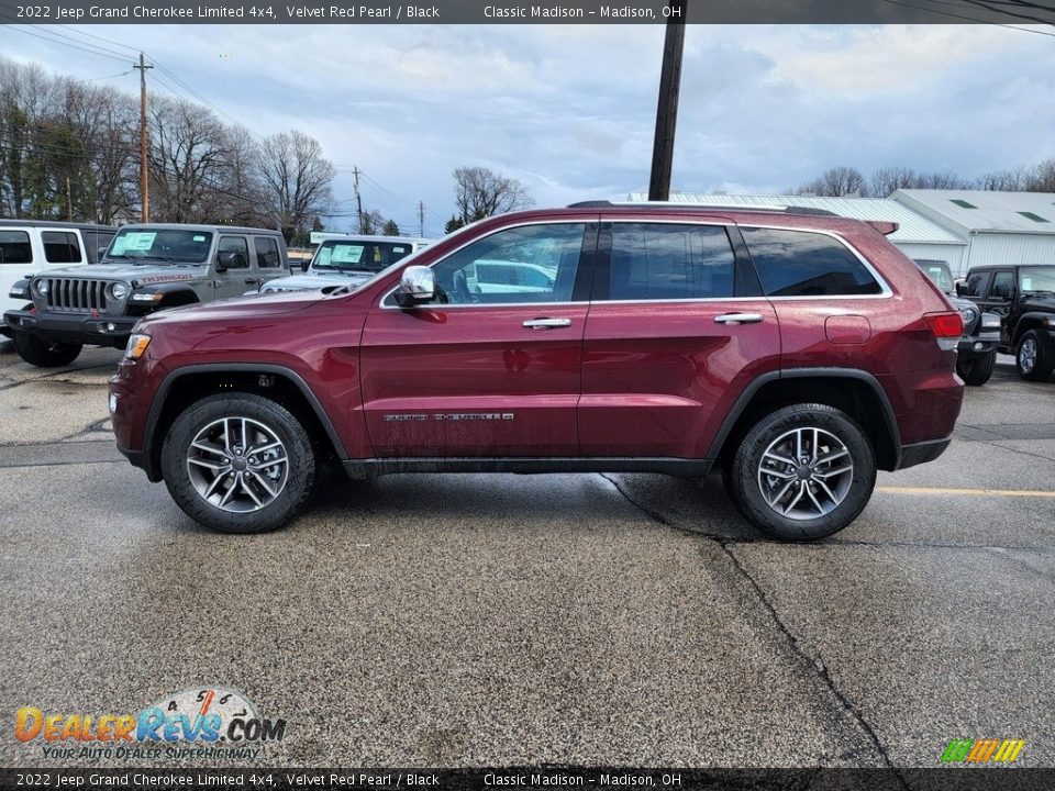 2022 Jeep Grand Cherokee Limited 4x4 Velvet Red Pearl / Black Photo #8
