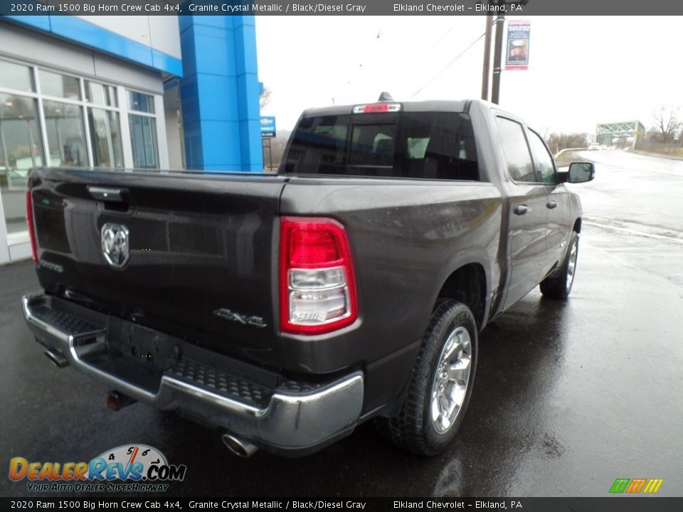 2020 Ram 1500 Big Horn Crew Cab 4x4 Granite Crystal Metallic / Black/Diesel Gray Photo #8