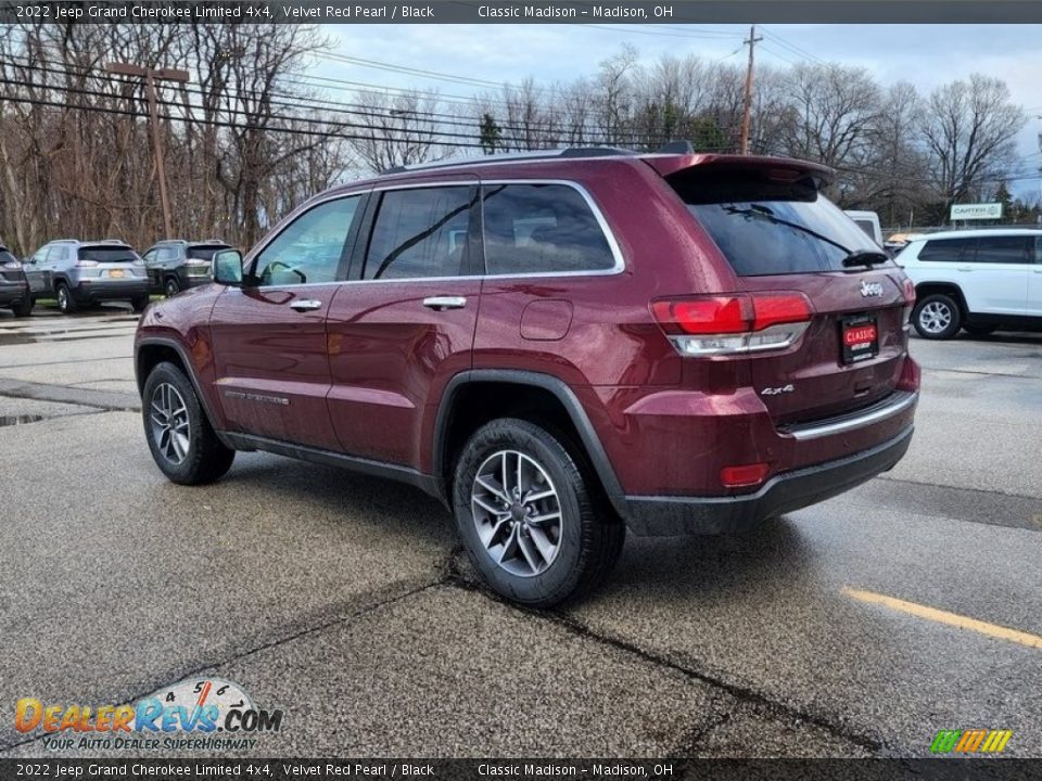 2022 Jeep Grand Cherokee Limited 4x4 Velvet Red Pearl / Black Photo #9