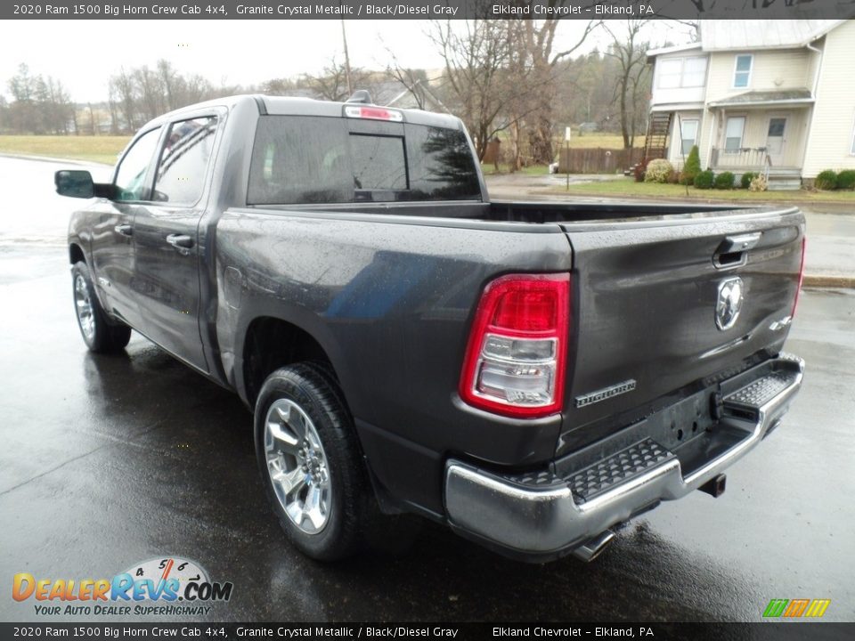 2020 Ram 1500 Big Horn Crew Cab 4x4 Granite Crystal Metallic / Black/Diesel Gray Photo #10