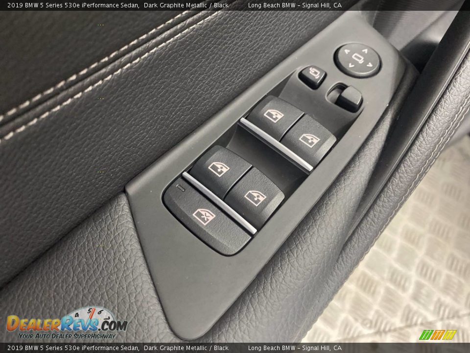 2019 BMW 5 Series 530e iPerformance Sedan Dark Graphite Metallic / Black Photo #13