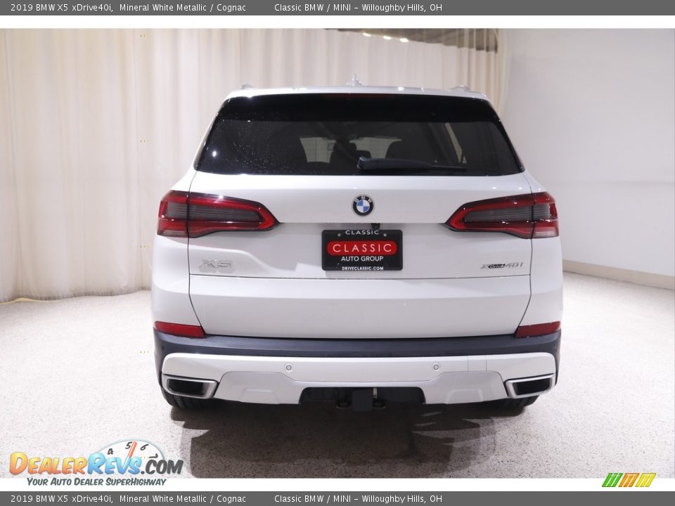 2019 BMW X5 xDrive40i Mineral White Metallic / Cognac Photo #19