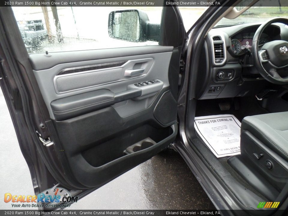 2020 Ram 1500 Big Horn Crew Cab 4x4 Granite Crystal Metallic / Black/Diesel Gray Photo #17
