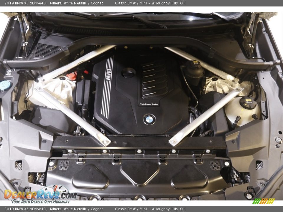 2019 BMW X5 xDrive40i Mineral White Metallic / Cognac Photo #20