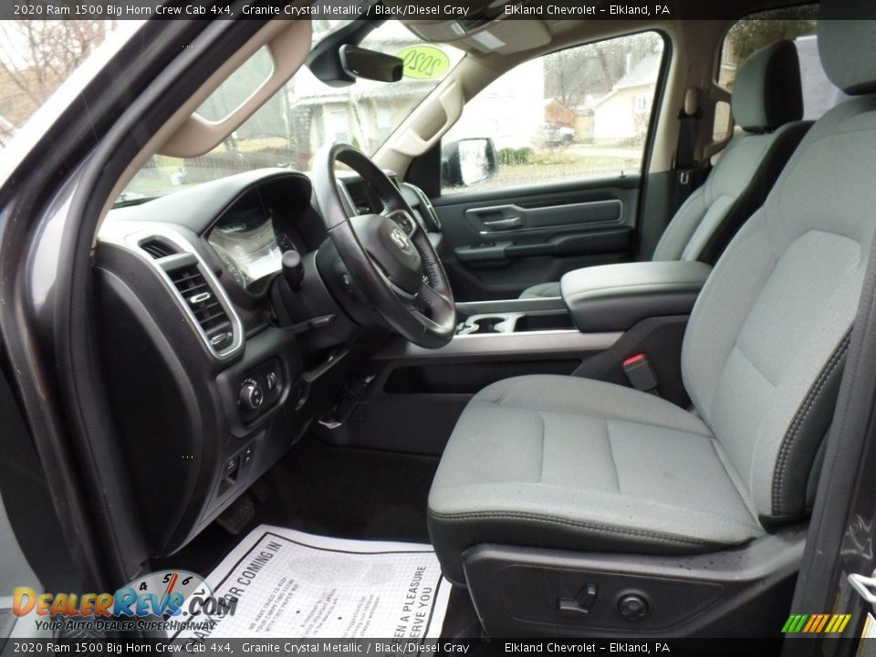 2020 Ram 1500 Big Horn Crew Cab 4x4 Granite Crystal Metallic / Black/Diesel Gray Photo #20