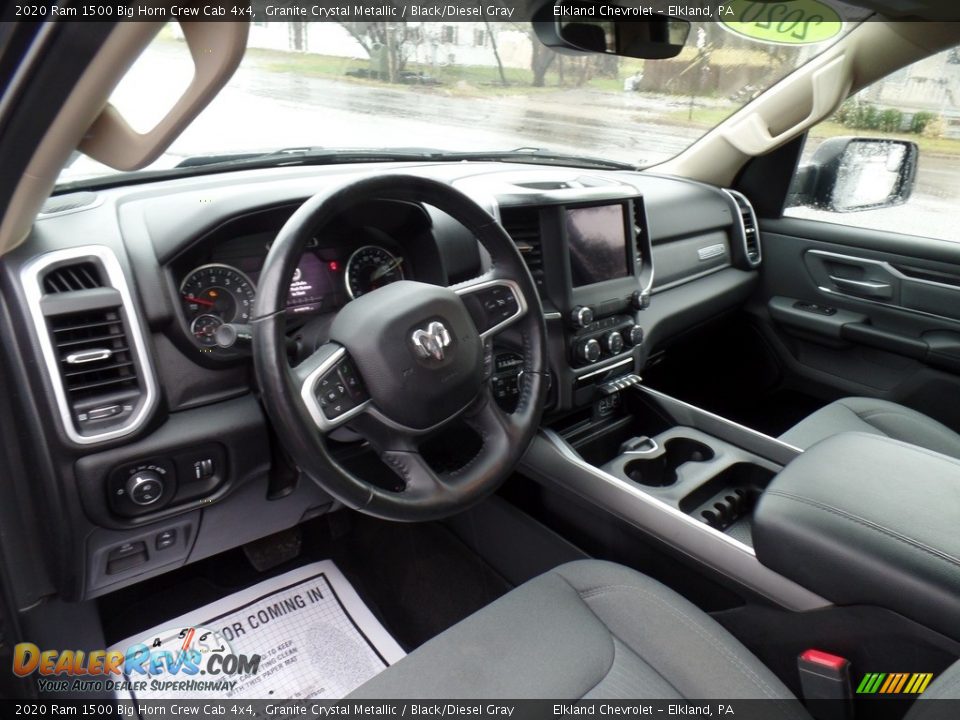 2020 Ram 1500 Big Horn Crew Cab 4x4 Granite Crystal Metallic / Black/Diesel Gray Photo #21