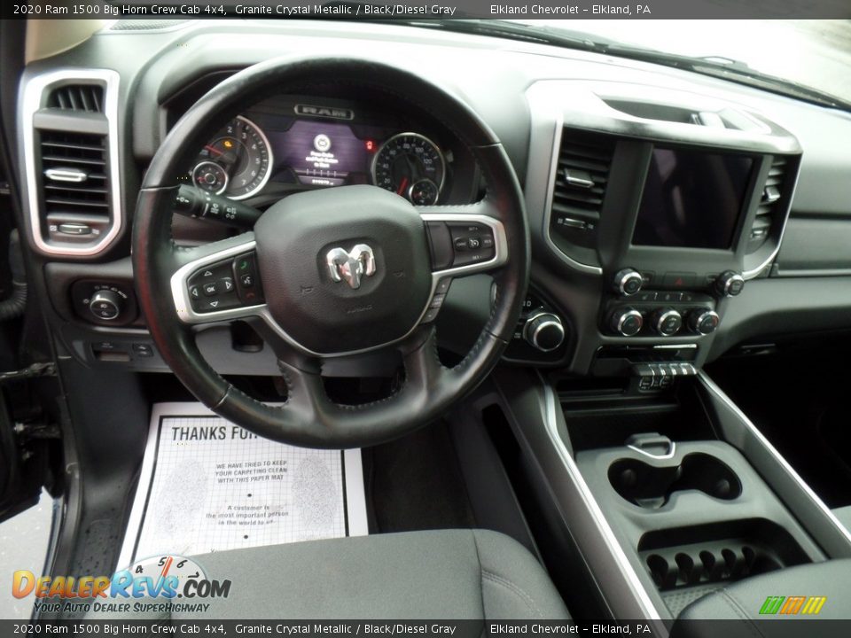 2020 Ram 1500 Big Horn Crew Cab 4x4 Granite Crystal Metallic / Black/Diesel Gray Photo #22