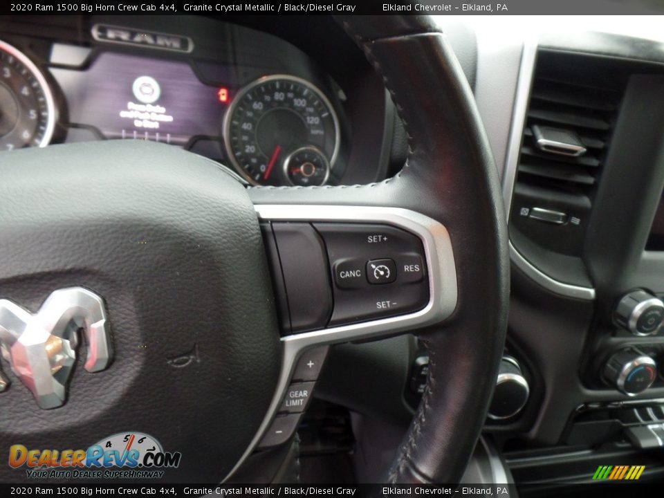 2020 Ram 1500 Big Horn Crew Cab 4x4 Granite Crystal Metallic / Black/Diesel Gray Photo #23