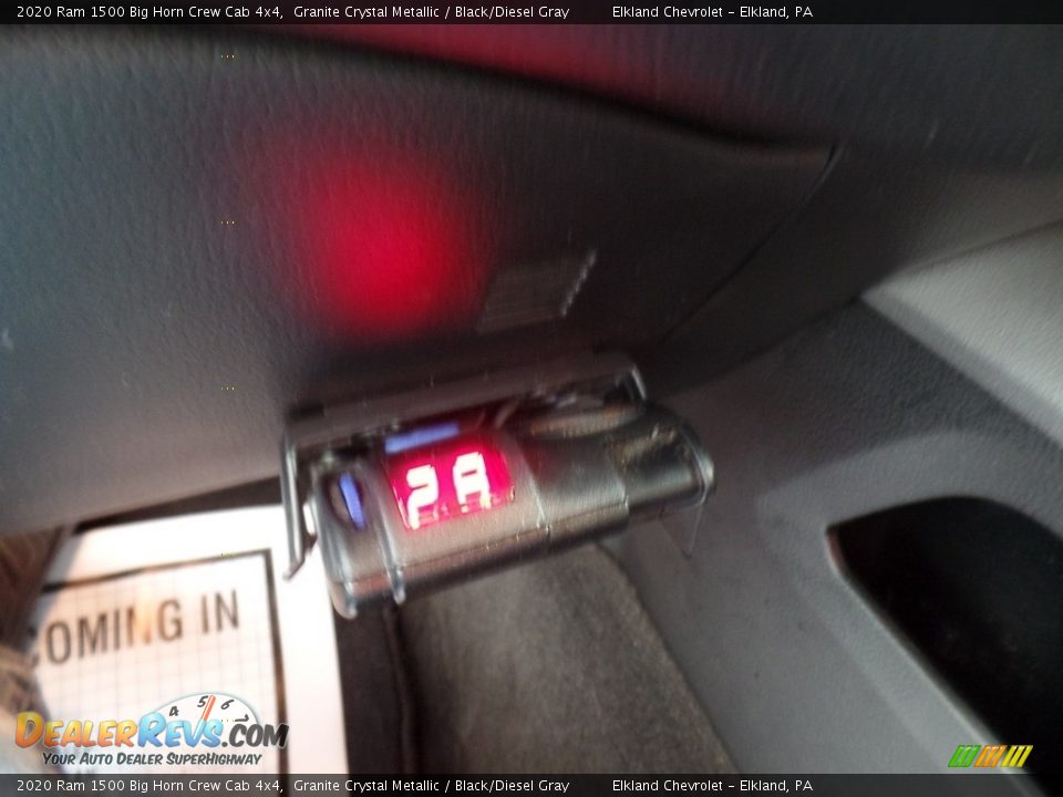 2020 Ram 1500 Big Horn Crew Cab 4x4 Granite Crystal Metallic / Black/Diesel Gray Photo #27