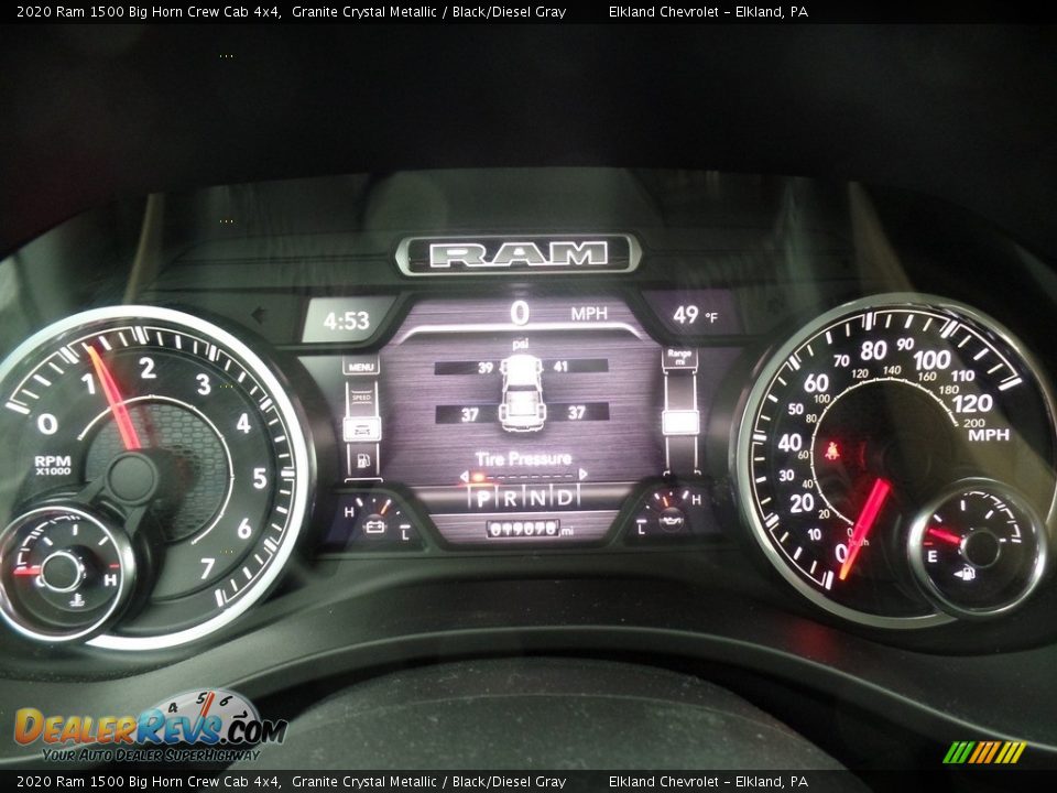 2020 Ram 1500 Big Horn Crew Cab 4x4 Granite Crystal Metallic / Black/Diesel Gray Photo #28