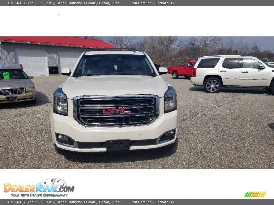 2015 GMC Yukon XL SLT 4WD White Diamond Tricoat / Cocoa/Dune Photo #2