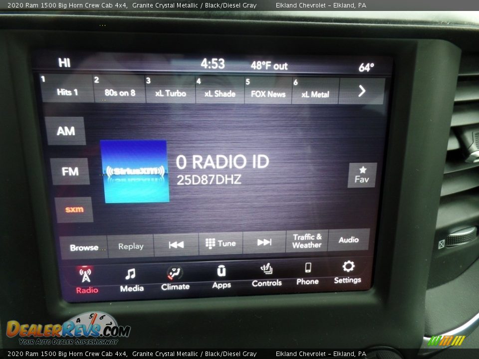 2020 Ram 1500 Big Horn Crew Cab 4x4 Granite Crystal Metallic / Black/Diesel Gray Photo #32