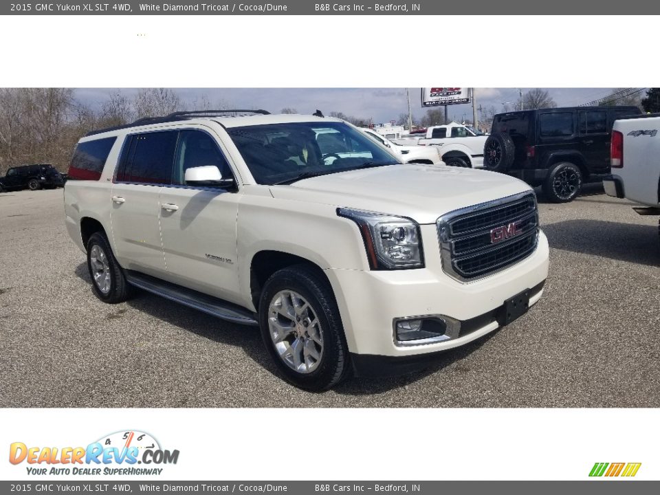 2015 GMC Yukon XL SLT 4WD White Diamond Tricoat / Cocoa/Dune Photo #3