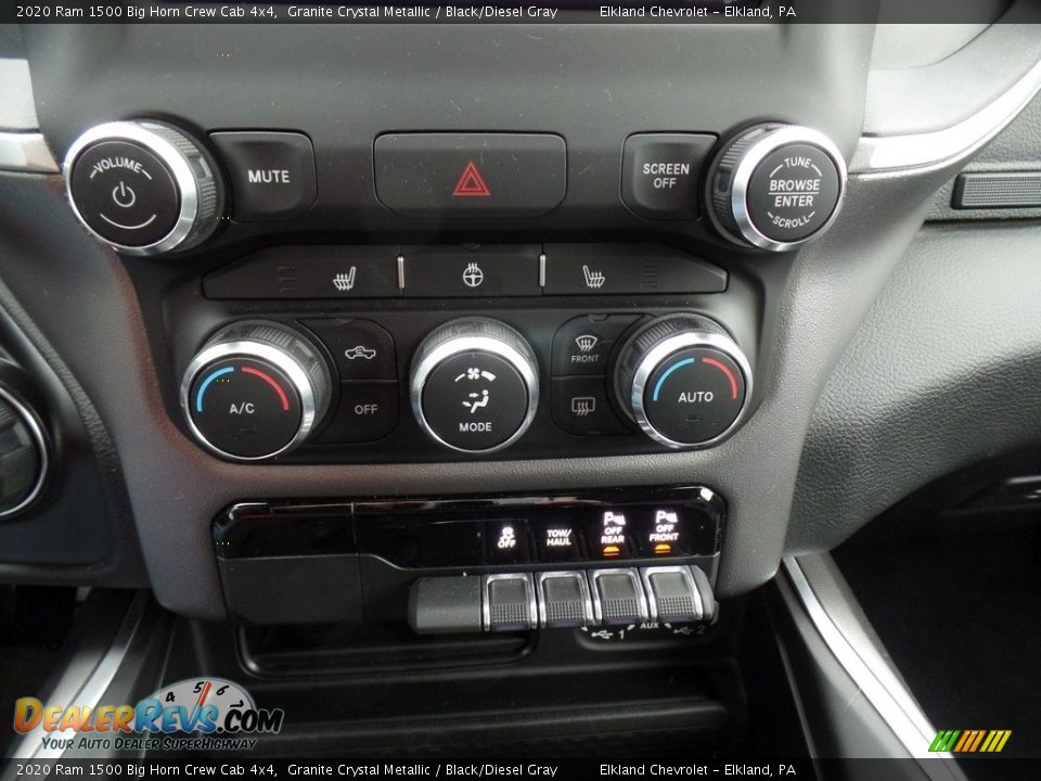 2020 Ram 1500 Big Horn Crew Cab 4x4 Granite Crystal Metallic / Black/Diesel Gray Photo #34