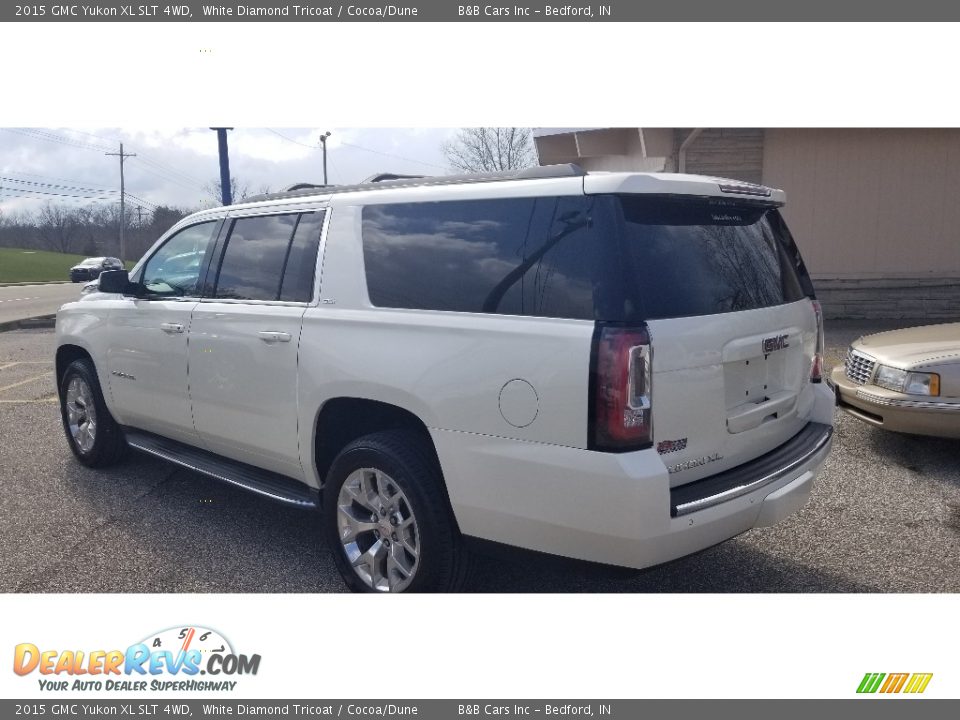 2015 GMC Yukon XL SLT 4WD White Diamond Tricoat / Cocoa/Dune Photo #6