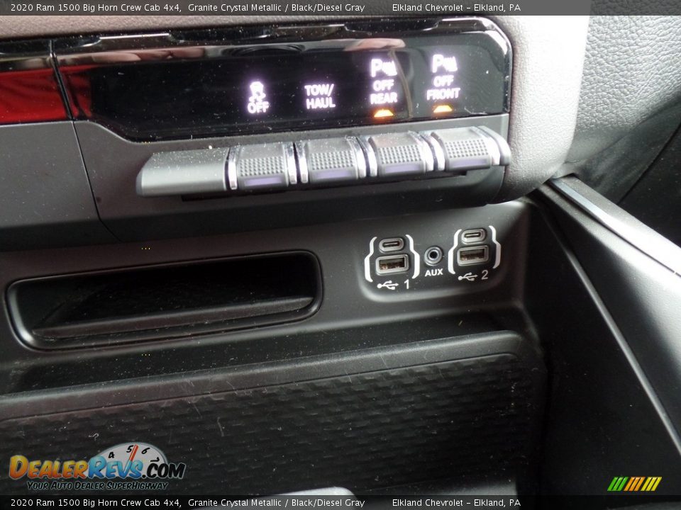 2020 Ram 1500 Big Horn Crew Cab 4x4 Granite Crystal Metallic / Black/Diesel Gray Photo #36