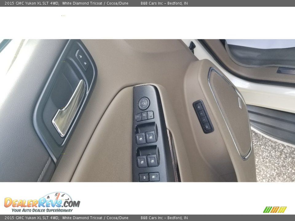 2015 GMC Yukon XL SLT 4WD White Diamond Tricoat / Cocoa/Dune Photo #10