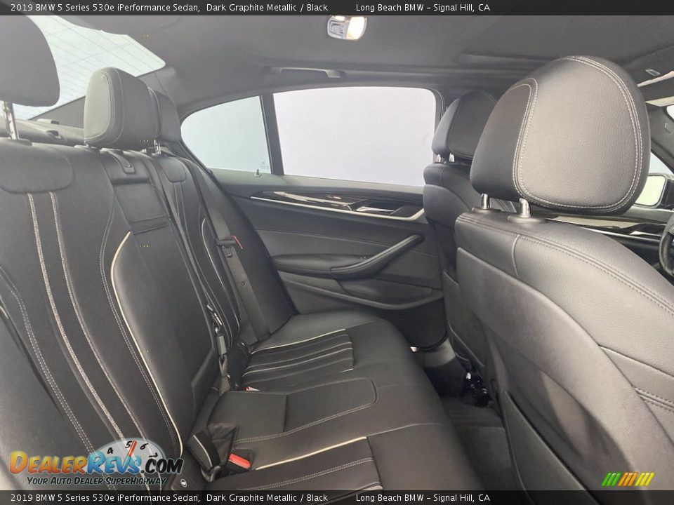 2019 BMW 5 Series 530e iPerformance Sedan Dark Graphite Metallic / Black Photo #36