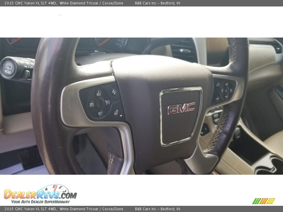 2015 GMC Yukon XL SLT 4WD White Diamond Tricoat / Cocoa/Dune Photo #13