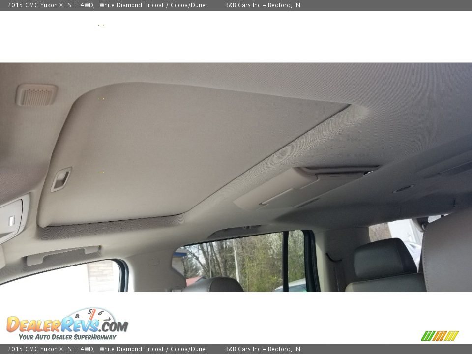 2015 GMC Yukon XL SLT 4WD White Diamond Tricoat / Cocoa/Dune Photo #14