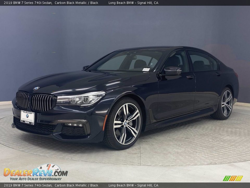 2019 BMW 7 Series 740i Sedan Carbon Black Metallic / Black Photo #3