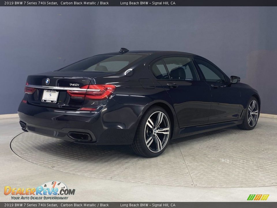 2019 BMW 7 Series 740i Sedan Carbon Black Metallic / Black Photo #5