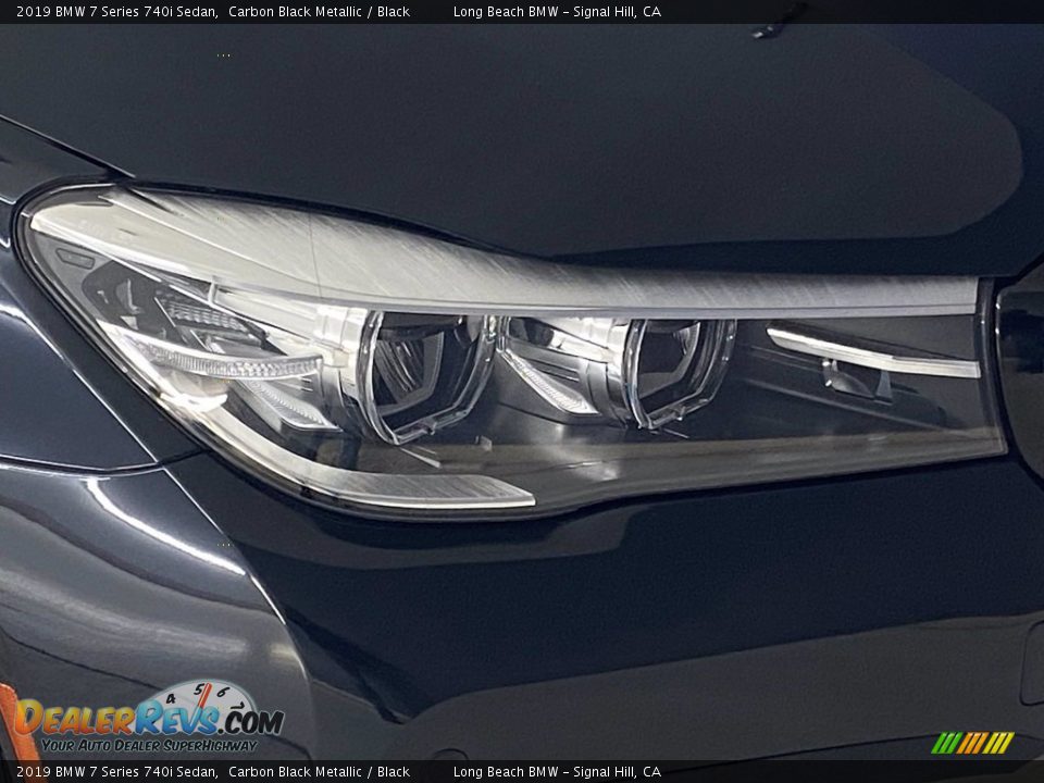 2019 BMW 7 Series 740i Sedan Carbon Black Metallic / Black Photo #6