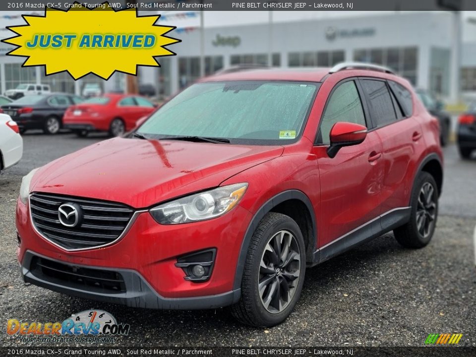 2016 Mazda CX-5 Grand Touring AWD Soul Red Metallic / Parchment Photo #1