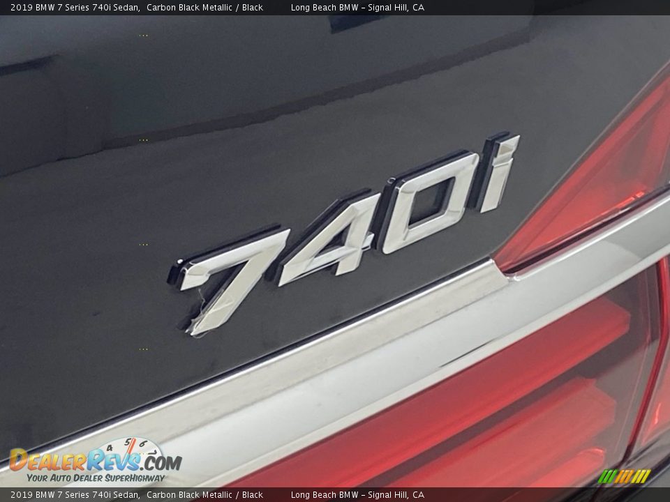 2019 BMW 7 Series 740i Sedan Carbon Black Metallic / Black Photo #10