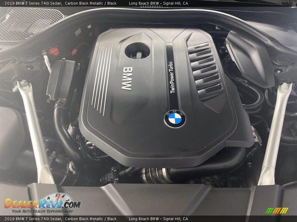 2019 BMW 7 Series 740i Sedan Carbon Black Metallic / Black Photo #11