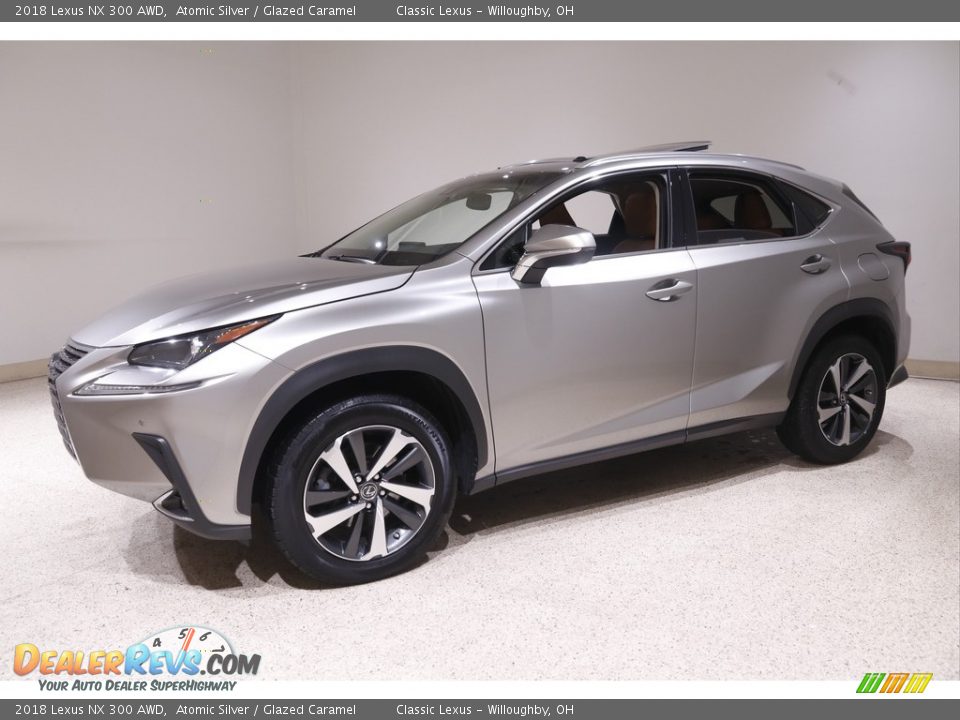 2018 Lexus NX 300 AWD Atomic Silver / Glazed Caramel Photo #3